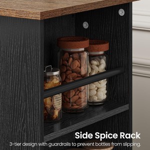 Chariot de cuisine transfrontalier personnalisé, design simple, grande capacité de rangement et de livraison, étagère de rangement multifonctionnelle - Product Image 3