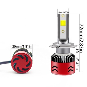 Raych S6 lámpara LED 80W 8000LM automóvil faro luz 12V 24V S6 Blanco/azul/Oro/color de rosa/púrpura COB faro de coche - Product Image 3
