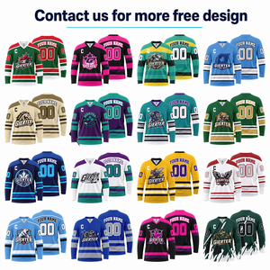Jersey de Hockey sobre Hielo Personalizado, Uniforme de Hockey Canadiense con Logotipo, Nombre del Jugador, Número, Tela de Malla Transpirable - Product Image 4