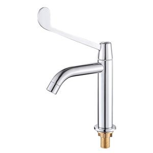 Grifo médico <span class=keywords><strong>de</strong></span> un solo orificio <span class=keywords><strong>de</strong></span> diseño moderno, mango largo <span class=keywords><strong>de</strong></span> codo <span class=keywords><strong>de</strong></span> acero inoxidable con función termostática para contenedores - Product Image 1