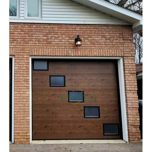<span class=keywords><strong>Puertas</strong></span> de garaje aisladas modernas de gran oferta para casas, casa residencial, coche, puerta de garaje de acero galvanizado - Product Image 6