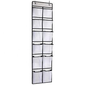 2 Pack Over the Door <b>Shoe</b> Organizers with 24 Large Mesh Pockets Durable Hanging <b>Shoe</b> Holder Polybag Packed - Product Image 3