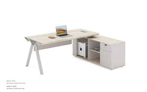 Mesa de <span class=keywords><strong>Conferencia</strong></span> Ejecutiva Premium con Gabinete de Almacenamiento para Cables, Mesa de Juntas de Grado Comercial, Elegante para Oficina - Product Image 3