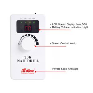 Perceuse à ongles électrique professionnelle, ensemble de <span class=keywords><strong>manucure</strong></span>, Rechargeable, Portable, en forme de stylo, lime à ongles, 30000RPM - Product Image 2
