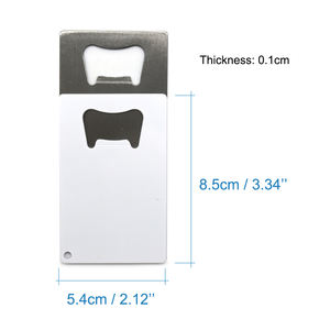Individuell gestaltbarer Flaschenöffner aus Edelstahl, beidseitig bedruckbar, Sublimationsrohling, bedruckbarer Flaschenöffner, Bieröffner für Küche und Bar - Product Image 3