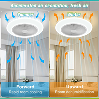 Lampe ventilateur à télécommande, design simple, CCT réglable et dimmable, 220V 40W+20W