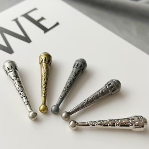 Accessori per Bolo Tie: Ciondolo in Metallo con Motivo a <span class=keywords><strong>Campanula</strong></span>, Stile Europeo e Americano con Motivo a Foglia di Acanto Vintage. - Product Image 5
