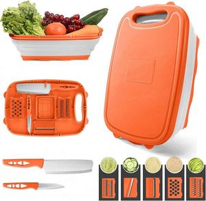 Collapsible Cutting Board 9-in-1 Multifunctional Foldable Chopping Board with Colander - Product Image 2