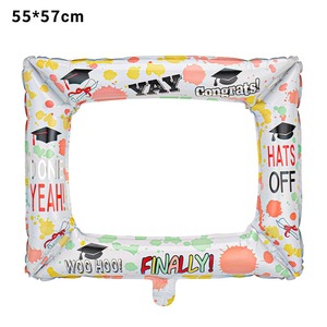 Cornice Fotografica a Tema Scuola e Laurea, Palloncino in Foil 'Congratulazioni' e 'Eccellente', Decorazioni per Feste, Accessori per Foto 'Congratulazioni', Articoli per Feste - Product Image 4
