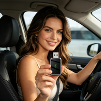 Adaptateur de connexion sans fil USB Mini CarPlay Android Auto WiFi 6 haute vitesse pour mise à niveau sans fil