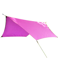 Bâche de camping imperméable personnalisable avec logo, abri léger contre la pluie et le soleil, auvent pour randonnée, hamac, bâche de sac à dos, fabrication usine