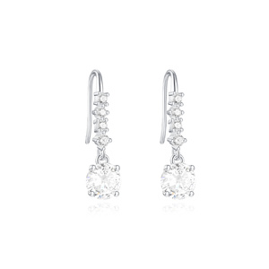 Nuevos Pendientes de Aro Clásicos con Forma de Corazón de Flor y Estrella de Circonio, Pendientes de Aro para Parejas - Product Image 4