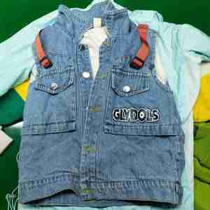 C01 Abbigliamento per Bambini Unisex di Alta Qualità, Colori e Taglie Assortite, Vendita all'Ingrosso, Abbigliamento Primaverile e Autunnale, Pantaloni e Giacche Usati Molto Richiesti - Product Image 2