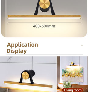 Lámpara de Pared Moderna con LED Dorado para Cuadros, Espejo de Baño de Hotel, Lámpara de Vanidad, Lámpara de Pared de Lujo para Cuadros - Product Image 5