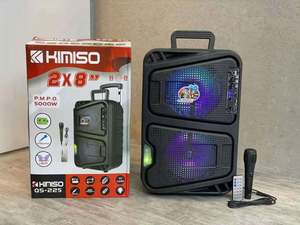 Altavoz <span class=keywords><strong>Amplificado</strong></span> Portátil KIMISO QS225 de 8 Pulgadas con <span class=keywords><strong>Subwoofer</strong></span>, Carcasa de Plástico, <span class=keywords><strong>para</strong></span> Cine en <span class=keywords><strong>Casa</strong></span>, con Ruedas, <span class=keywords><strong>para</strong></span> Exteriores - Product Image 5