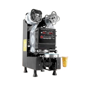 Pearl Milk Coffee <b>Tea</b> Equipment Automatic Hot Available Plastic Cup Sealing <b>Machine</b> for Shop Use Foil Film Bag Packaging Option - Product Image 1
