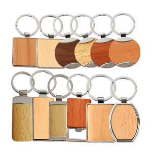 Wholesale Sublimation Blanks <strong>Keychain</strong> Wood Accessories <strong>Wooden</strong> Key Chain <strong>Keychain</strong> for Engraving Metal <strong>Wooden</strong> Custom <strong>Keychain</strong> - Product Image 2