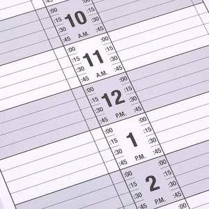 Libro degli appuntamenti del salone-11.5 "X 4.7", 2 colonne, senza data, 6-ore 9, rilegatura a doppio filo, 200 pagine, parrucchiere-nero - Product Image 4