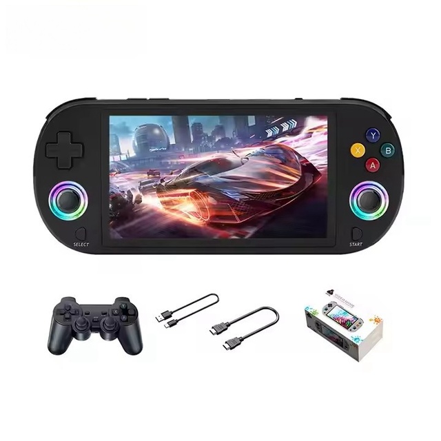 M22 Pro Gaming Stick 4K Video Retro 5.0 Inch Portable Gamepad Handheld Console Ambient Light Wifi Connection Tv Game Gift