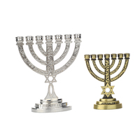 Israël Jérusalem terre sainte candélabre décoration repère touristique Souvenir Zinc alliage artisanat décoration