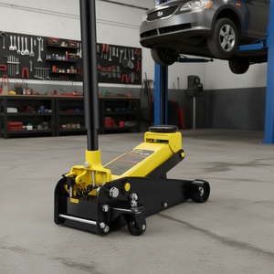 Pompe hydraulique à piston unique en acier lourd de 3 tonnes Cric de plancher à profil bas Crics de voiture - Product Image 2