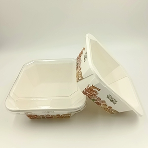 Tazones de Papel Kraft Personalizables con Tapas, Contenedores Desechables de Grado Alimenticio para Ensaladas, Pizza, Almuerzo, Comida para Llevar, Azúcar, Personalizables - Product Image 3