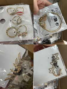 Vente en Gros <span class=keywords><strong>de</strong></span> Bracelets à Breloques Mixtes Collier <span class=keywords><strong>Lot</strong></span> <span class=keywords><strong>de</strong></span> Bijoux Fins Bracelets Vintage Bagues Plaqué Or <span class=keywords><strong>de</strong></span> Haute Qualité Bracelets pour Femmes - Product Image 5