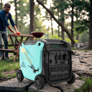 Générateur d'électricité portable silencieux <span class=keywords><strong>à</strong></span> essence <span class=keywords><strong>à</strong></span> onduleur écologique 9KW 4 temps pour la sauvegarde <span class=keywords><strong>à</strong></span> domicile, la construction en extérieur, le <span class=keywords><strong>camping</strong></span>, le commerce - Product Image 3