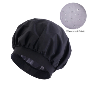 Gorro de ducha unisex al por mayor, gorro de baño de material impermeable con banda ancha elástica, gorro para teñir el cabello de uso diario - Product Image 1