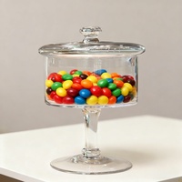Cloche en verre transparente conique avec couvercles amovibles, écologique, pour la conservation des aliments, dôme à gâteau artisanal, récipient alimentaire pour les entreprises