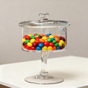 Kubah Kaca Bentuk Kerucut Alas Kaca Ramah Lingkungan Penjaga Kesegaran Buatan Tangan untuk Kue Pernikahan Pesta Ulang Tahun <span class=keywords><strong>Dessert</strong></span> - Product Image 5