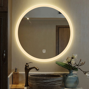 Redondas grandes cóncavo decorativo iluminado baño <span class=keywords><strong>espejo</strong></span> Bluetooth ajustable Led baño <span class=keywords><strong>espejo</strong></span> inteligente - Product Image 5