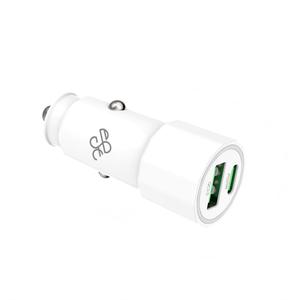 <span class=keywords><strong>Prix</strong></span> d'usine CE RoHS PD20W QC3.0 <span class=keywords><strong>Chargeur</strong></span> mobile double port USB A+C <span class=keywords><strong>Chargeur</strong></span> de voiture Type-C pour <span class=keywords><strong>iPhone</strong></span> Samsung OPPO - Product Image 2