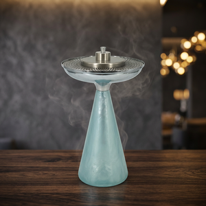 Quemador de Incienso Metálico Premium con Base de Mármol, Elegante Quemador Árabe de Bakhoor para Fragancia del Hogar y Decoración Espiritual, con Tapa de Jaula Pulida - Product Image 2