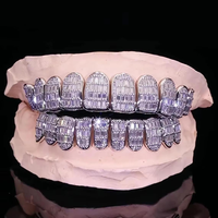Grilles dentaires de luxe en argent 925 avec moissanite certifiée IGI pour hommes et femmes – Bijoux élégants pour un sourire remarquable, look premium pour événements sociaux et mode