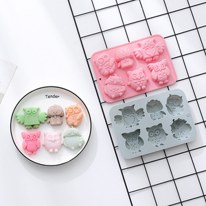 <span class=keywords><strong>Moule</strong></span> en <span class=keywords><strong>silicone</strong></span> Maisons, 6 motifs de chouettes différents, pour <span class=keywords><strong>chocolat</strong></span>, bonbons, savon et pâtisserie - Vente chaude - Product Image 3