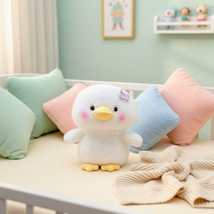 Peluche <span class=keywords><strong>de</strong></span> canard moelleuse et mignonne, canard blanc, animal <span class=keywords><strong>de</strong></span> <span class=keywords><strong>la</strong></span> <span class=keywords><strong>ferme</strong></span>, pour cadeau <span class=keywords><strong>de</strong></span> Pâques, jouets en peluche pour machine à griffes - Product Image 1