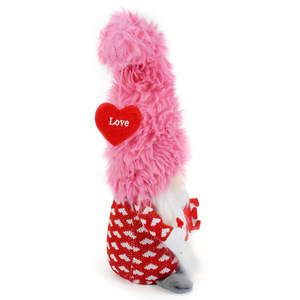 Decorazioni Regalo per San Valentino, Bambola Gnomo Rosa Barbie, Giocattolo di Peluche, Ornamento a Forma di Gnomo LOVE - Product Image 2
