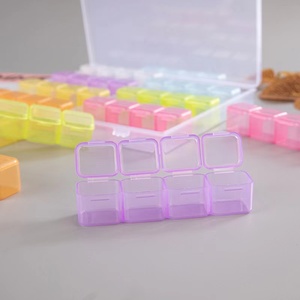 Haute qualité 56 fentes grilles bricolage à la main en plastique diamant peinture perles organisateur boîte de rangement boîte à bijoux organisateur mallette de rangement - Product Image 4