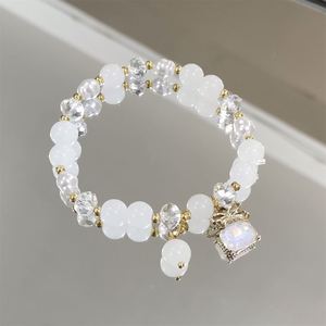 Fashion Candy Color Stone Bowknot Crystal Pendant <b>Bracelet</b> Jewelry Cute <b>Beaded</b> <b>Bracelets</b> for Women Girls - Product Image 5