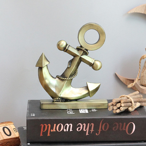 Décor moderne de style méditerranéen, décoration créative pour la maison, pièces de fabrication artisanale nautique, Souvenir, ancre en métal, <span class=keywords><strong>2023</strong></span> - Product Image 3