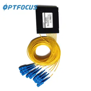 FTTH GEPON OLT ONU Splitter ABS box fiber plc 1*8 1/8 1*8 SC Connector optical splitter