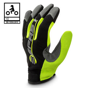 Guantes de verano Befast DARING Negro Amarillo M - Product Image 1
