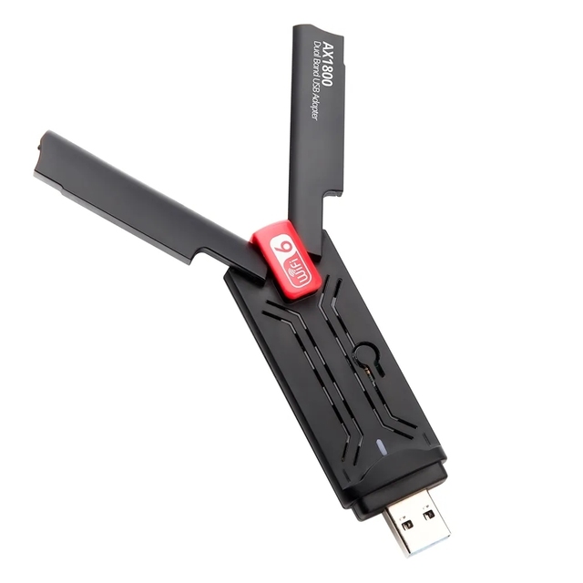OEM RTL8832BU 1800Mbps Wifi 6 AX1800 Dual Band 2.4g 5ghz Booster Wifi USB 3.0 Adaptor Wireless