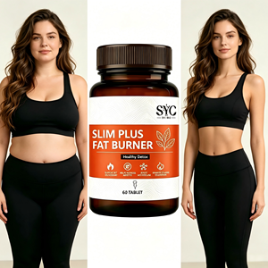 Großhandel Slim Plus Natürliche Kräuter-Fettverbrennungs-Tabletten 60 Stück Stoffwechsel-Unterstützung Gesunde Entgiftung für Erwachsene OEM ODM Großmengenlieferung - Product Image 3
