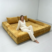 Sofá Cama Expandible Empotrable que se Convierte en Cama al Instante, Chenilla, Esponja y Algodón Aeróbico 180T para Sala de Estar y Dormitorio
