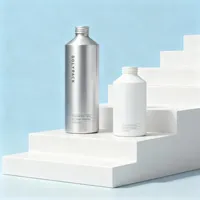 Flacon vide en métal pour cosmétiques, shampoing, savon liquide, détergent, gel douche, après-shampoing, 100ml, 200ml, 250ml, 300ml