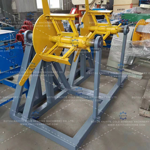 Dérouleur manuel de 5 tonnes et dérouleur de bobines d'acier pour ligne de formage à froid de portes à enroulement et fabrication de tuiles - Product Image 5