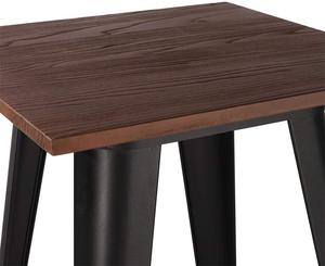 Taburete de <span class=keywords><strong>Bistro</strong></span>, Silla de Mesa de Comedor, Patas de Metal, Asiento de Madera, Mesa de Barra de Desayuno - Product Image 6