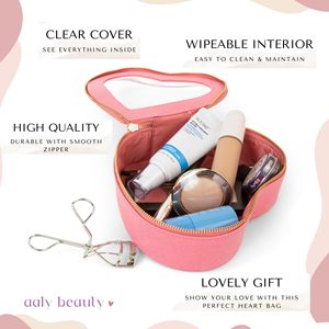 Bolsa de Maquillaje Personalizada de Moda con Patrón de Letras y Cremallera, Material de PU+PVC, para Cosméticos, Viajes y Cuidado de la Piel - Product Image 5